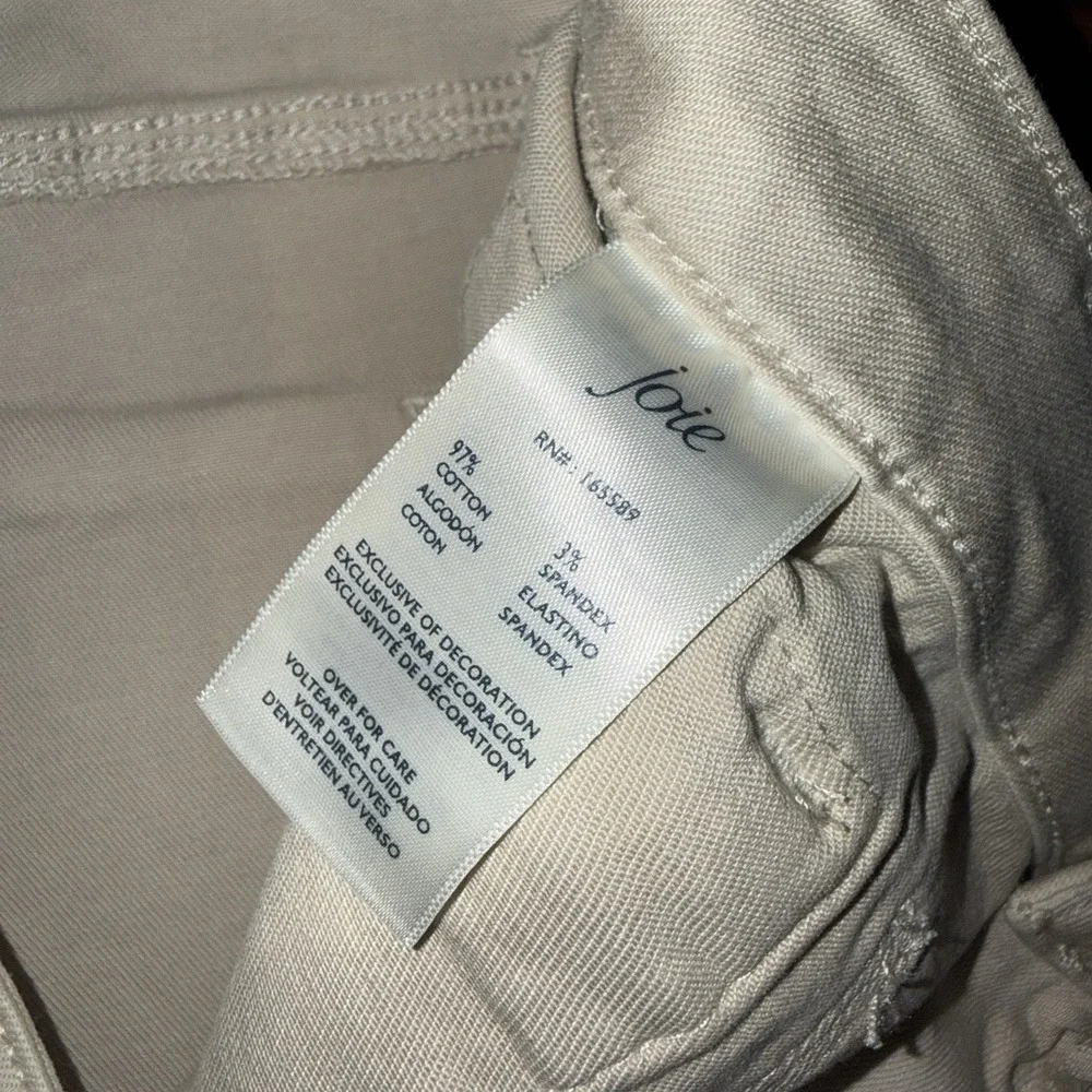 Joie Khaki‎ Zipper Cuffs Cargo Skinny Jeans Women's Size 14